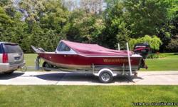 Please contact the owner directly @616-402-1808 or salmonslayer711@gmail.com.
In excellent conditon, Wooldridge jet boats around the Midwest are few and far between. Outfitted with a 90 hp Mercury outboard, oars, bimini top and side curtains, this boat