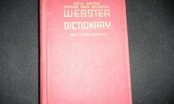 1938 Webster Dictionary (great condition) - For further info, pls call 336 431-0250 or 336 516-2788