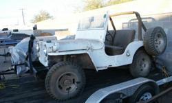 1951 Willys CJ-3A
Great Restoration Project
Original Parts
Flat-Head Four
Front Tow Bar
Rear Hitch
Roll Bar