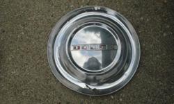 THIS IS AN ORIGINAL VINTAGE USED 1952 DODGE 15" HUBCAP.
&nbsp;
IF THIS IS NOT WHAT YOU ARE LOOKING FOR BUT YOU ARE IN NEED OF A DIFFERENT&nbsp;HUBCAP/WHEEL COVER&nbsp;CONTACT ME,I HAVE MANY USED DIFFERENT BRANDS/STYLES IN STOCK.
&nbsp;