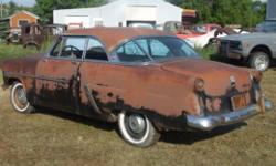 1952 Ford Crestline Victoria 2 Door Hardtop with a flathead V-8 motor and an automatic transmission. It has a little lower rust and some in the front floor footwell area. Otherwise real dry. The front seat is in the car. This will make a rare and