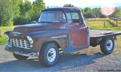 1955 2nd Series 3/4 Ton Chevy Stake Bed Truck that was in the Union Pacific Railroad Yards in Cheyenne, WY. &nbsp;Has all Original Drive Train & Interior. Runs great! This will make a great parade truck or hot rod.