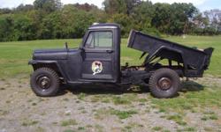 Currenty a Rat Rod but&nbsp;can be used as a Dump truck.Great for hauling wood or coal or whatever you would need a Dump bed for.Needs a little work to be streetable,It is currently set up for shows as a Rat Rod and is trailered to shows.I have done lots
