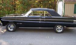 Make: &nbsp;Ford
Model: &nbsp;Falcon
Year: &nbsp;1964
Body Style: &nbsp;Convertible
Exterior Color: Black
Interior Color: Black
&nbsp;
Price: $23,000
Mileage:5,000 mi
Fuel: Gasoline
Transmission: Manual
Drivetrain: Rear wheel drive
&nbsp;
Seats: Vinyl