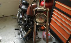 1966 900 Harley sporster semi chopper runs good . Newer rebuild . Newer tires . New wiring&nbsp;