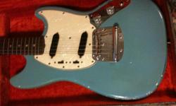 1966 Fender Mustang,with the original case!!
Daffne Blue!
Dated 16 FEB 1966 (see pic) Plays Great,Sounds awesome
And if it could tell some stories,,,, :)
Call John at 253-833-7884 Cash Local Sales Only!!