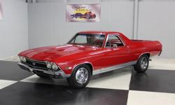 Stk#068 1968 Chevy El Camino SS SS Clone Painted a beautiful Red BC/CC paint this El Camino is nice and straight. The front and rear bumpers are new, wheel well moldings new as well. The body side molding, driver?s side view mirror, all the rubber and
