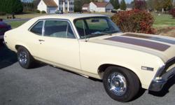 i'm selling a 1968 chevy II nova rust free car&nbsp;garaged in&nbsp;California last 15 years. This is a v-8 car (307) now i has a late 1970, 350ci,&nbsp;date&nbsp; H-7-70. the paint is old but looks good, the doors are good and solid no play in hinges
