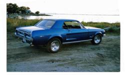 1968 ford mustang coupe for sale
electric blue
289 V-8 automatic
power assist
new mags/tires
new dashpad and headliner original seats
alarm system
cd/stereo
appraised at $17,200
asking $13,500
sorry to see her go but must sell
please call (604)507-0698