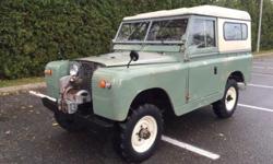 1968 Landrover 2A Hardtop For Sale in Montreal, Quebec Canada
This 1968 Landrover Series 2A Hardtop 88 is a true classic gem!&nbsp; This SUV features pastel green paint that is complimented by a green interior.&nbsp; It has a 4-cylinder engine that is