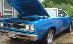 1969 in original body condition never been wrecked. Original V-8 motor (318/383). Clean and runs. Upholstery in excellent condition. Minor body repair near rear window and two small dents on driver side.
Owner since 1972.