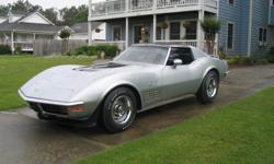 1970 Corvette LT1 coupe
One of 1287 made
Matching number body, transmission, engine
Documented History and Mileage
Original Interior
Third owner
Original protect-o-plate and many other original documents
Paint in good shape but not correct LT1 scheme
Runs