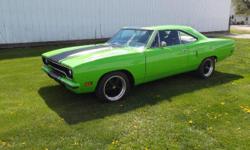 Plymouth Roadrunner Automatic Green 1688 440 8-Cylinder 1970 Coupe Zubes Auto 608-558-3704