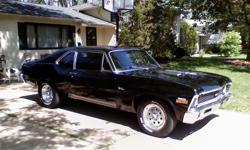 71 Nova, excellent condition,interior is in great shape, new headliner,origanal back seat, rebuilt 355 sm blk,with new holly vacume secondary carb,new lonati cam and solid lifters,28-3000 stall, high performance springs,flomaster 2"pipes, harmonic