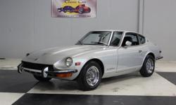Stk#012 1973 Datsun 240Z
Original Owner
Painted the Original Silver color this car has been repainted one time.&nbsp; There are dual outside mirrors.&nbsp; The front and rear bumpers are in fair condition.&nbsp; The grill is good.&nbsp; The front and rear