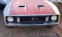 1973 Mustang Mach 1 -429 scj/auto 90% restored (full rear quarters,full floor pans,and new interior already installed) still needs doors repaired at bottom,a starter,battery,radiator,and electric fuel pump hooked up. $7500.00 o.b.o.(again, this IS
