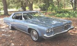 1973 Olds 98 Regency LS rare two door coupe, original 455 Rocket V8 engine,&nbsp; $17K invested, runs and drives great, new tires, straight sides, minor rust areas on rear deck, left rear quarter panel and trunk, gorgeous blue interior and exterior, well