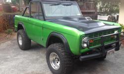 1974 Bronco with a clean title. It has a 351 windsor engine, automatic transmission, power steering and brakes. Outside looks good and no rust. Does have some mechanical issues: 1) transmission is beginning to slip between 1st and 2nd gear. 2) needs new