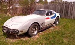 I am a 1976 Chevy Corvette who is in need of a new home. I need some work done on me, which would make a great project car.&nbsp; I am driveable.