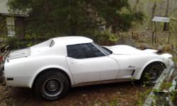 Automatic, white, t tops, origional car, runs but needs work