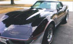 Year:&nbsp;&nbsp; &nbsp;1978
Make:&nbsp;&nbsp; &nbsp;Chevy
Model:&nbsp;&nbsp; &nbsp;Corvette
Mileage:&nbsp;&nbsp; &nbsp;12,762 miles
Interior Color:&nbsp;&nbsp; &nbsp;Silver
Exterior Color:&nbsp;&nbsp; &nbsp;Black/Silver
When the Corvette museum opened in