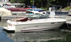 For Sale Is A Beautiful 1985 210 Sea Ray Cuddy Cabin.&nbsp; Adult Owned And Cared For.&nbsp; Equipment List Includes:
Mercruiser 230 Engine w/ 736 Hours,& Convertible Top,&Side Curtains,&Camper Top,&Cockpit Cover,&Mooring Cover, Winshield Wiper,&Large