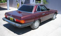 1986 Mercedes-Benz 560 SL Convertible with Hard Top and Soft Top, Excellent Condition, Low Milage (Under 42000 Miles), Good Tires.