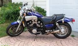 EXCELLENT CONDITION 1986 YAMAHA VMAX. ONLY 11,700 MILES. ALWAYS ADULT OWNED, ALWAYS GARAGED. CUSTOM COBALT BLUE, SUPERTRAPP EXHAUST, KURYAKYN HIGHWAY PEGS. WILL INCLUDE LOADRITE TRAILER & BIKE COVER.
