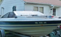 Must Sale. Boat is a 1987 Bayliner. Needs a Battery, fuse for motor and the seats are very weathered. Boat incudes life jackets, depth finder and boat trailer ready for driving away. Asking price is 1,500.00 however is nego.