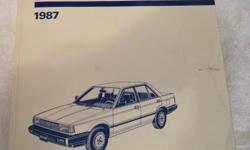 This is a PERFECT, STILL NEW 1987 Nissan Sentra Factory Service Manual (Shop Manual) THAT I PURCHASED NEW in 1995.
&nbsp;
This manual was produced by the NISSAN MOTOR CO., LTD. Tokyo, Japan.&nbsp; It has 16 sections and the Full Electrical System