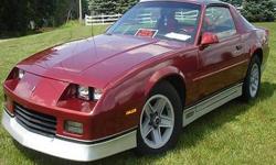 Make: &nbsp;Chevrolet
Model: &nbsp;Camaro
Year: &nbsp;1988
Body Style: &nbsp;Sports Cars
Exterior Color: Burgundy
Interior Color: Red
Doors: Two Door
Vehicle Condition: Excellent
&nbsp;
Price: $10,000
Mileage:11,200 mi
Fuel: Gasoline
Engine: 6 Cylinder