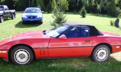 I have moved out of state and I am reducing the price I am down to the last couple of weeks,I have to sell my toy adult owned, it is a 1988 automatic red corvette convertible with a black interior, I have it stored in Indian River I am awaiting final