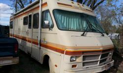 For Sale: 1989 Fleetwood Bounder 34 ft Class A motor home. Has Chevrolet 454 engine. $10,000 OBO.