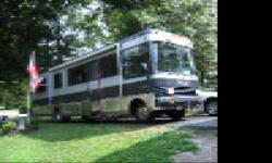 EXCELLENT CONDITION:&nbsp; 35' Class A Motor Home, 37,700 original miles, everything works and runs well.&nbsp; Excellent condition inside and out.&nbsp; Body is fiber glass and stainless steel.&nbsp; Trialer hitch for towing, lots of storage. (2 TV's, 2