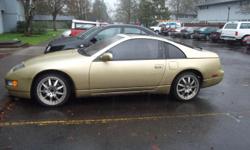 990 300 Nissan ZX for sale- $2200 obo
Manual, 6-cyl, 2-seater coupe. leather seats. good condition, glass t-tops, few miner paint blemishes
Electric windows and electric drivers seat
Champagne Color
Has new clutch, alternator, starter. Needs new fan belt