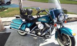 Selling due to health. &nbsp;Harley 1991 FLHS in excellent condition with trunk and attached new passenger back rest. &nbsp;Motor rebuilt in 2011 by Harley tech; bored out 30 over West Co pistons, Andrew 27 cam, adjustable push rods, 45 Mikuni carb,