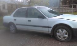 White 1992 Honda Accord brand new battery needs title work 250000 miles oh good that'll get you to and from car make me an offer