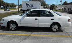 1992 TOYOTA CAMRY 4 DOOR AUTOMATIC
THIS IS A 1992 TOYOTA CAMRY.
IT IS A FOUR DOOR AUTOMATIC.
IT HAS ICE COLD A/C.
IT HAS 148,000 MILES ON IT.
IT COMES WITH CRUISE CONTROL, POWER WINDOWS AND LOCKS,
CD PLAYER, AND ALARM.
IT HAS BEEN VERY WELL TAKEN CARE