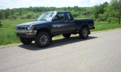 92 Toyota Xcab 4x4, 22RE 2.0 4 cyl., 4 spd. auto overdrive w/ 154,000. Frame and box is solid w/ new fenders and tailgate and many other parts. Priced from Kelley Blue Book between good and fair: Good-$2,475, Fair-$1,950. This truck is in good condition