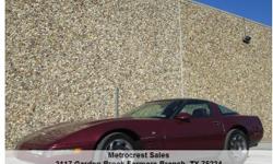 Chevrolet Corvette Coupe Automatic Maroon 110718 8-Cylinder 5.7L1993 Coupe Metrocrest Sales 601-707-0960