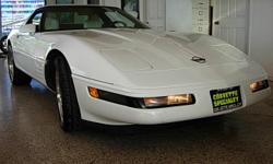 Dual leather power seats. Gold Bose sound. AM/FM Cassette, CD. White interior. A very clean well maintained Corvette.
