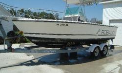 Please contact the owner @ 757-828-9582 or Sharon070264(at)aol(dot)com.
New side curtains (2012) 7 panels 1993 Robalo 21' 2120 CC Just had the bottom painted. Mercury offshore 200 2.5 litre Live well New anchor rope last year NewStainless steel hardware