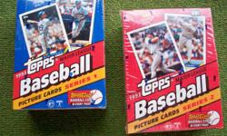1993 SERIES ONE AND TWO BASEBALL CARDS UNOPENED BOXES.. FACTOR SEALED...
GRIFFEY, BONDS, ALAMOR, JUSTICE, CANSECO, RANDY JOHNSON, AND MANY MORE...
THERE IS A GOLD COLLECTIBLE CARD IN EVERY PACK.... THERE IS 36 PACKS PER BOX.. O.B.O.