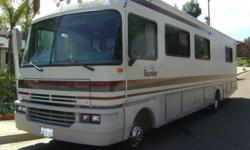 WOW!! THIS RV IS FULLY SELFCONTAINED WITH FULL BATHROOM, DUAL AIRCONDITIONING, TWO TVS, SOUND SYSTEM, H.D. GENERATER AND MUCH MORE! SLEEPS 6 OR MORE! 460 V8 FORD POWER WITH ONLY 70000 ORIGINAL MILES! ALWAYS MAINTAINED, NEVER ABUSED OR NEGLECTED!