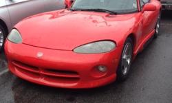 1994 Dodge Viper RT/10 CONVERTIBLE 1994 Dodge Viper 2dr Open Sports Car 2-Door Convertible Red Exterior, Interior, Gasoline, Manual Transmission, 10 Cylinders Engine Key Features: 2nd Owner I have added the Auto Form Top & Windows a $3500.00 Value New