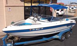 http://www.gotwaterrentals.com/Consignment_1994_SeaSwirl_Open_Bow_Ski_Boat_20.html
The Seaswirl 190 SE is one of the most popular boats, and you'll see why once you're aboard. There is plenty of seating from stern to bow and ample storage to bring