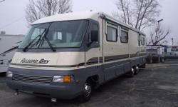 ****1995 Allegro Bay****
44,862 MILES, 1 SLIDE OUT, DRIVERS DOOR
AWNINGS, ELECTRIC STEP. LADDER, HITCH
ROOF A/C, FURNANCE, GENERATOR, MICROWAVE
SOFA/SLEEPER, TABEL W/4 CHAIRS, SWIVEL CHAIR
REFRIGERATOR, STOVE, BACK UP CAMERA, 2 TV'S
QUEEN BED & MANUALS