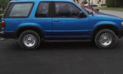 I have a 1995 Ford Explorer, the body is in good shape but it doesn't run, needs mechanical work but besides that its a good car. I don't have the money for the repairs so I need to sell it. Im asking $700 obo, cash only. I have the title ready.
email