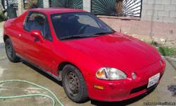 1995 honda del sol for sale. Stick shift, 204000 original miles. In good condition, runs great. Current tags good till August 2012. New radiator. No AC. Steering column is messed up because someone broke into it about 6months back; does not effect driving