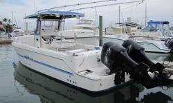 1996, 34' PROLINE 34 Center Console Cuddy @ $29,900
This 1996 Proline 34 is priced to sell and ready to go! The owner is a two-boat-owner and wants this one sold ASAP. You will find this boat turn key with a lot of extras including Raytheon 10XX Radar,